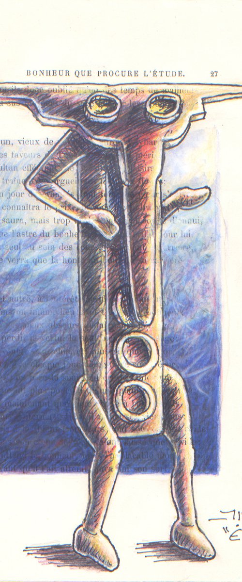 Evoila!, sketch of sculpture by Jean-Luc Lacroix