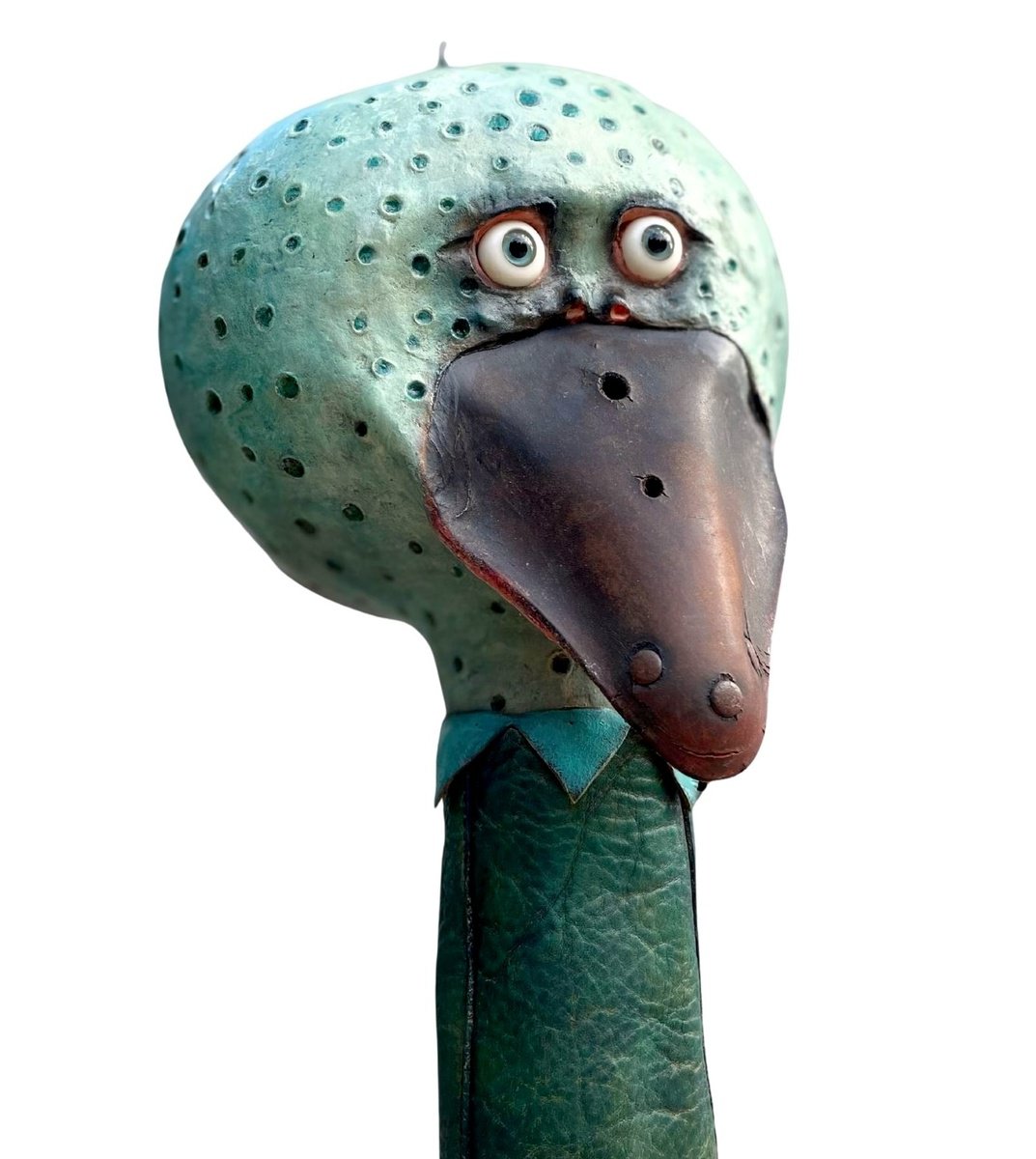 Expressive Wood Sculpture , Shoebill By Eleanor Gabriel, 11 X 44, Artwork For Sale On Artfinder