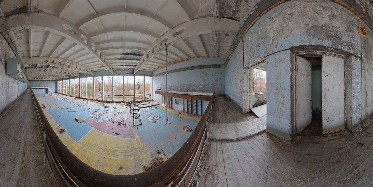 #76. Pripyat Center Gym 1 - XL size by Stanislav Vederskyi