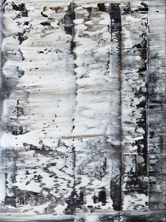 Black & White Shadows  - LARGE,  ABSTRACT ART – EXPRESSIONS OF ENERGY AND LIGHT. READY TO HANG!