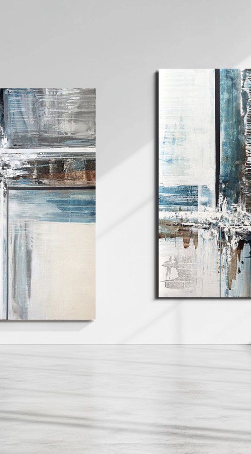 Diptych Reflected Dimensions by Tatiana Malinovscaia