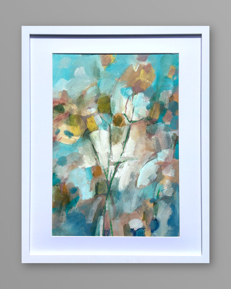 Impressionistic Botanical Oil Painting By Guy Pickford, 13 X 17, The Living World, Original Artwork