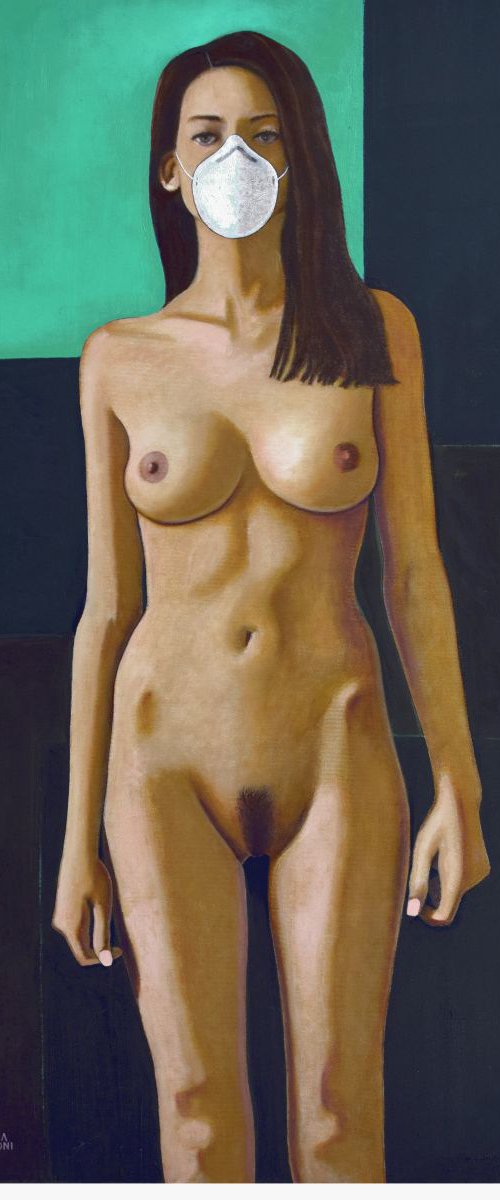 NUDE WITH ANTI POLLUTION MASK by Andrea Vandoni