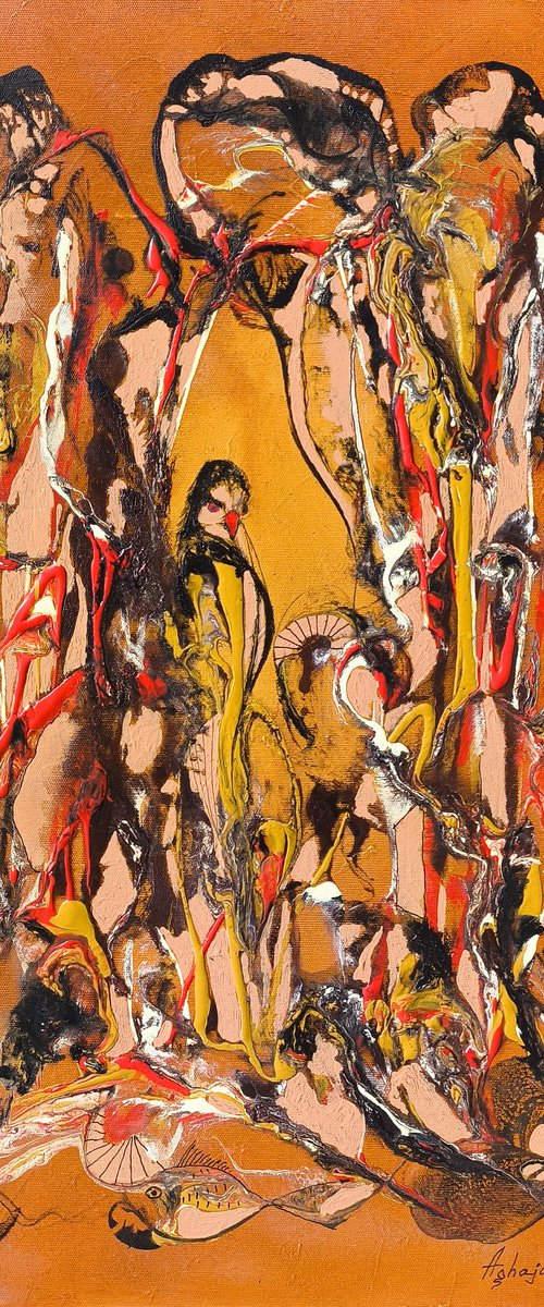 Figures of Fire and Shadow by Harutyun Aghajanyan