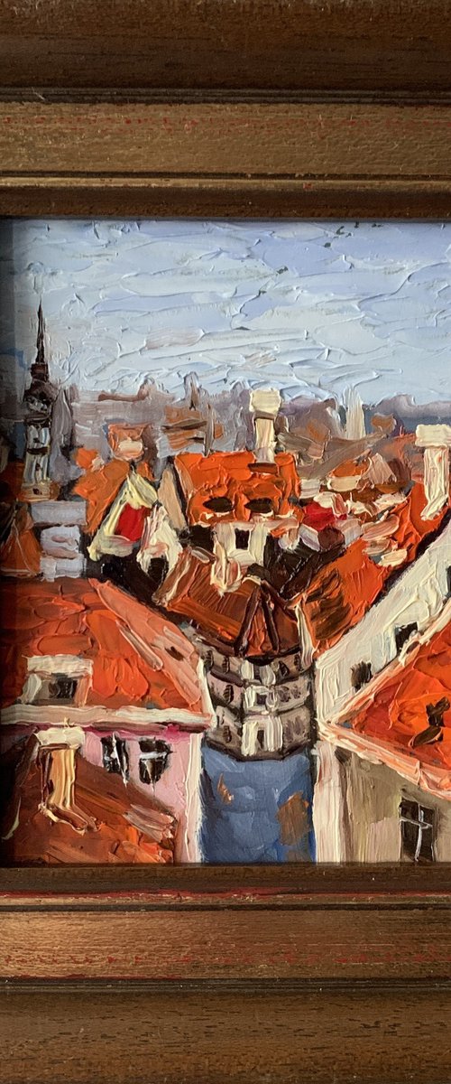 Red roofs of Tallin. by Vita Schagen