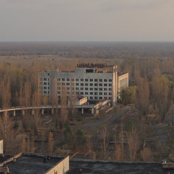 #72. Pripyat 16 Floor Sunrise Balcony Face 1 - XL size