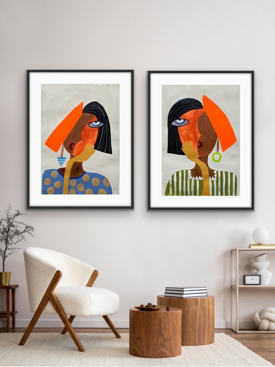 Contemplation (Diptych)