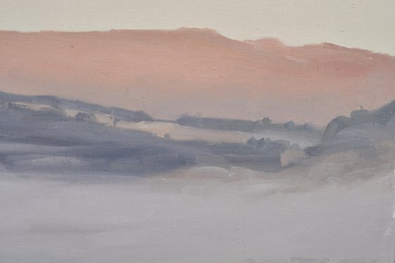 September10, Loire valley, mists in the rising sun