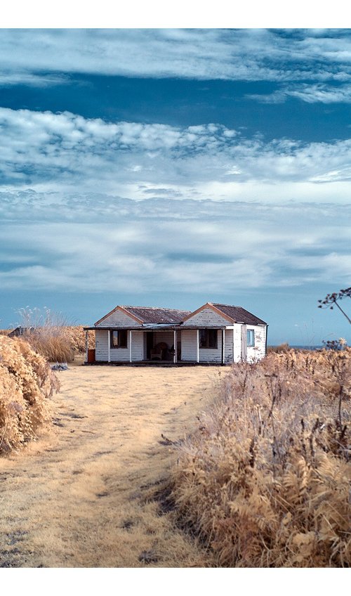 Cottage above Happisburgh Beach by Ed Watts