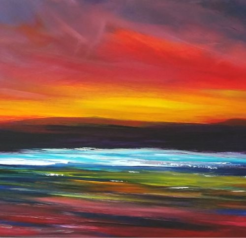Give me Sunshine STUNNING PANORAMIC seascape by Mel Graham