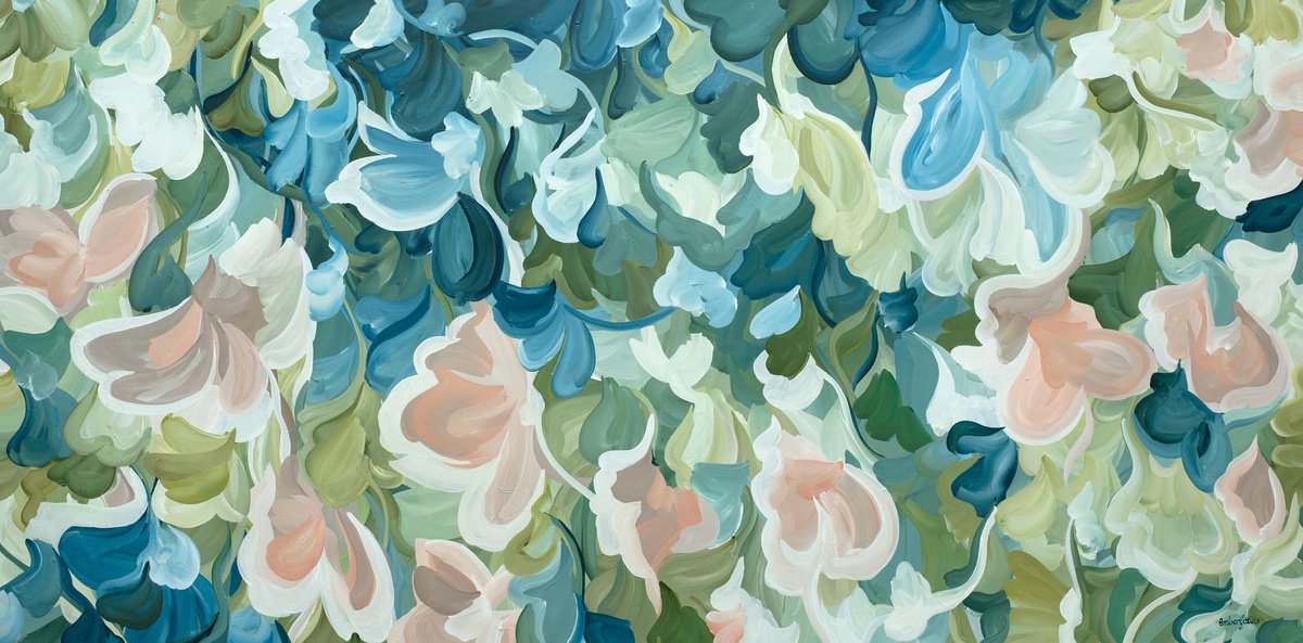 Forever Blooms By Amber Gittins, 71 X 35, Artwork For Sale On Artfinder