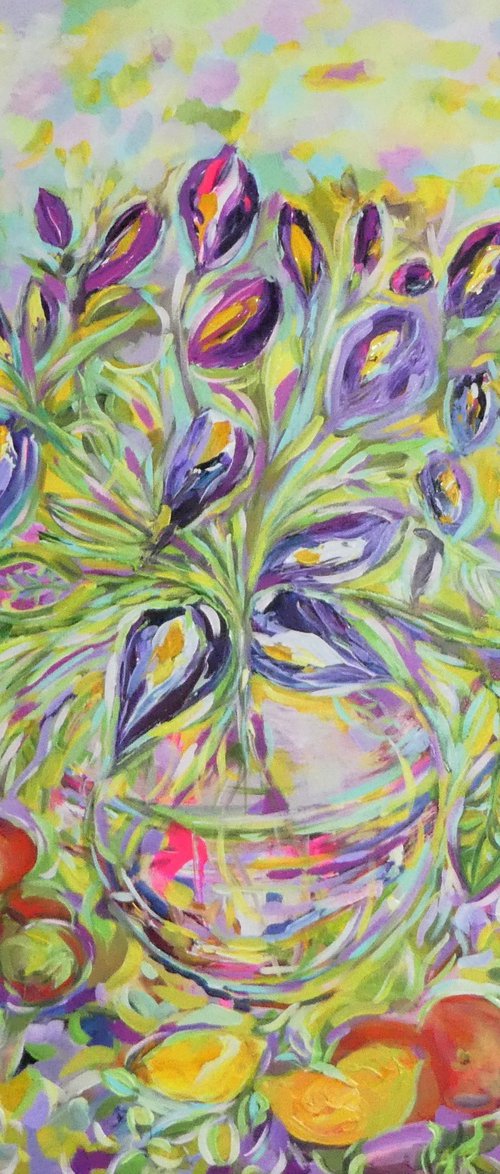 Cala Lilies by Lesley Blackburn