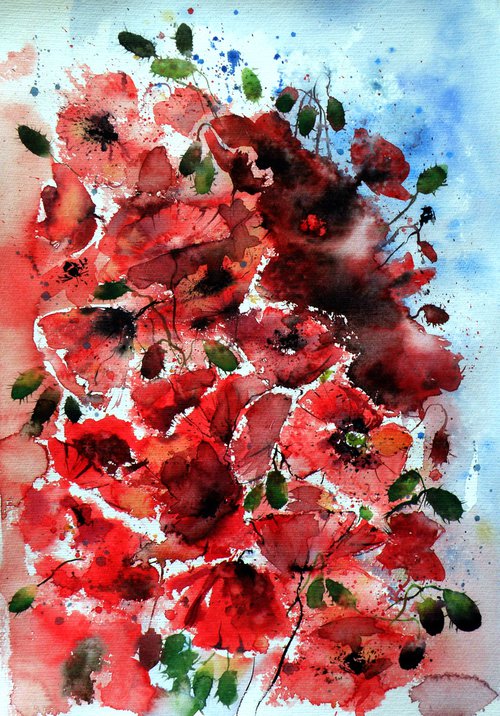 Red poppies by Kovács Anna Brigitta