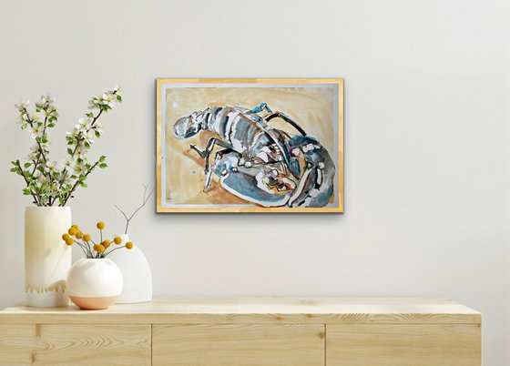 PIL 42 x 59cm, ink and watercolour on paper