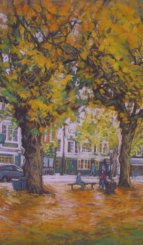 Richmond Green in Autumn by Patricia Clements