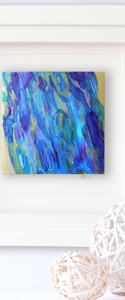 Mini original abstract #302 (original miniature abstract) by Carolynne Coulson