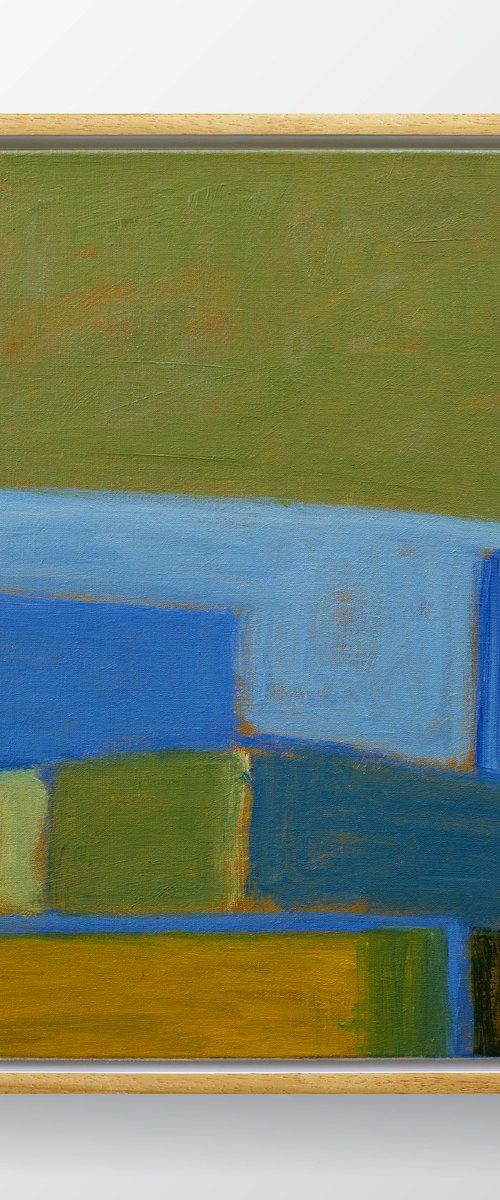 Wheat Fields By The Sea - Abstract Seascape by Thomas Hjelm