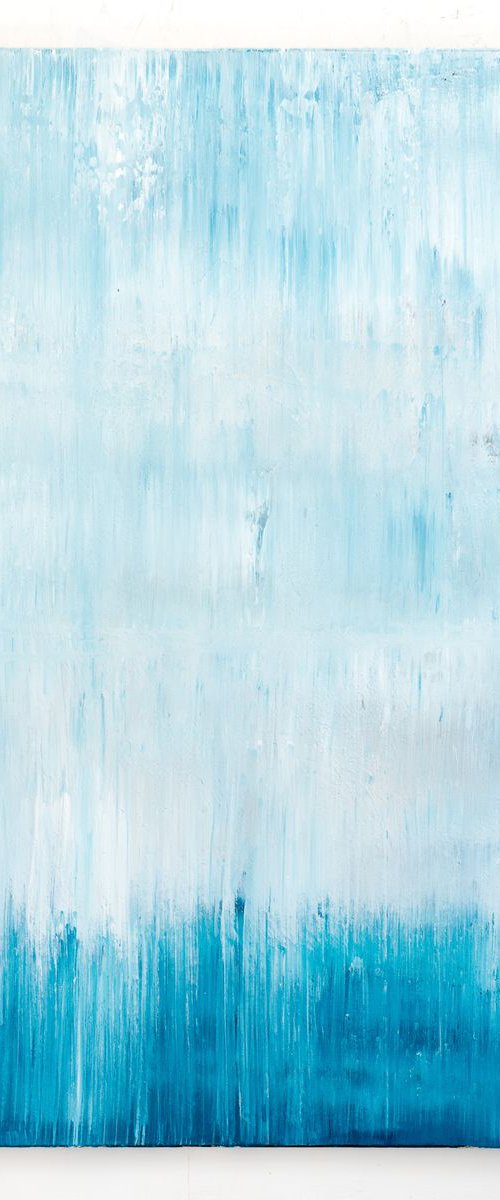 Blue abstract painting MS503 by Radek Smach