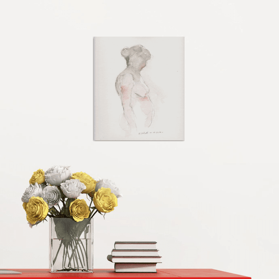 standing female nude