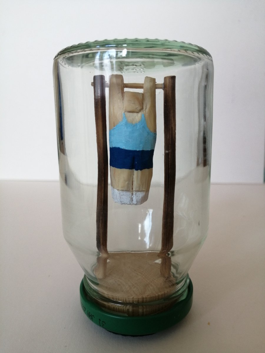 Pull-up Gym Jar by Lee Jenkinson
