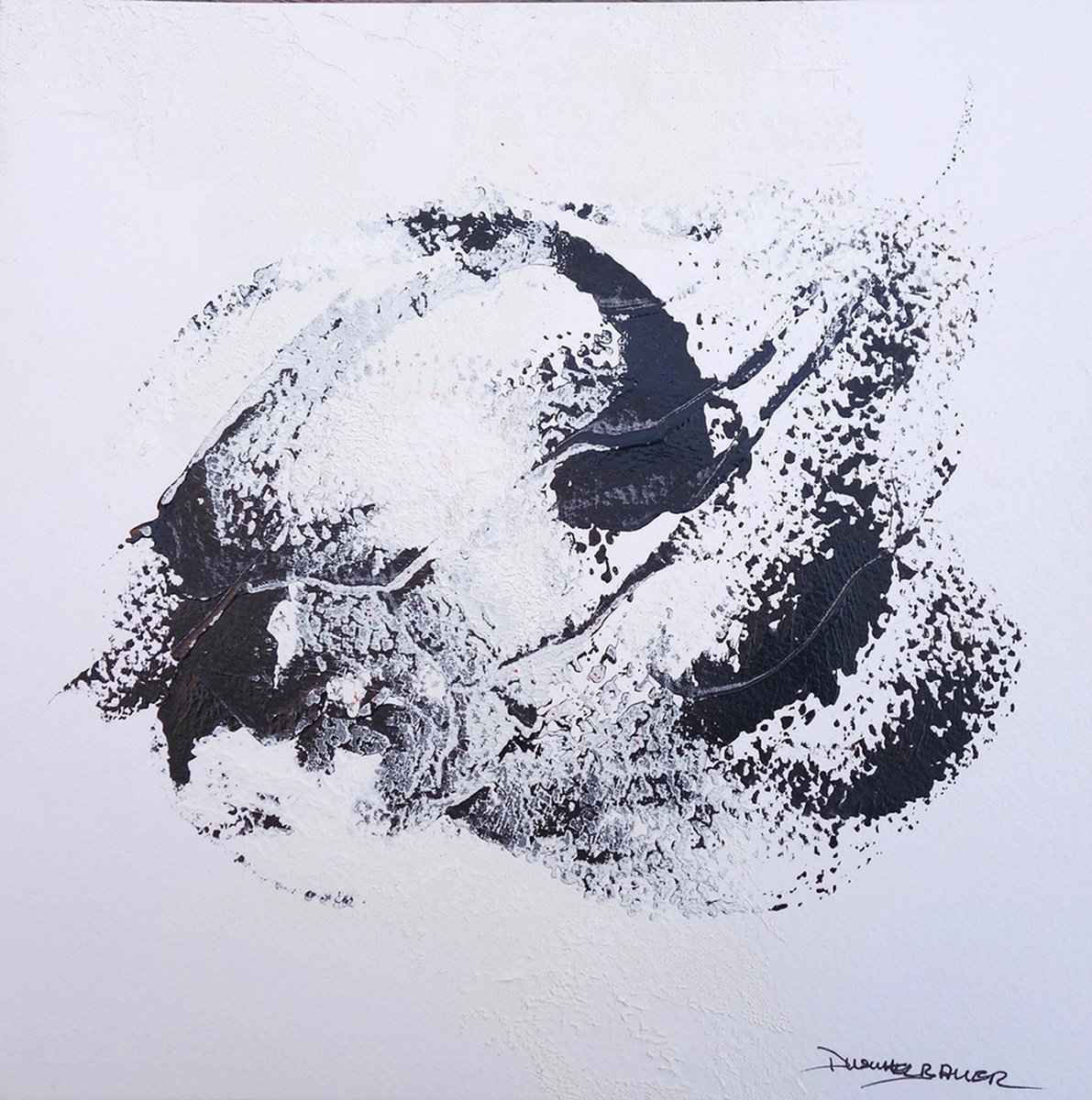 Organic Abstract Painting By Doris Duschelbauer, 13 X 13, Moments 4, Original Artwork