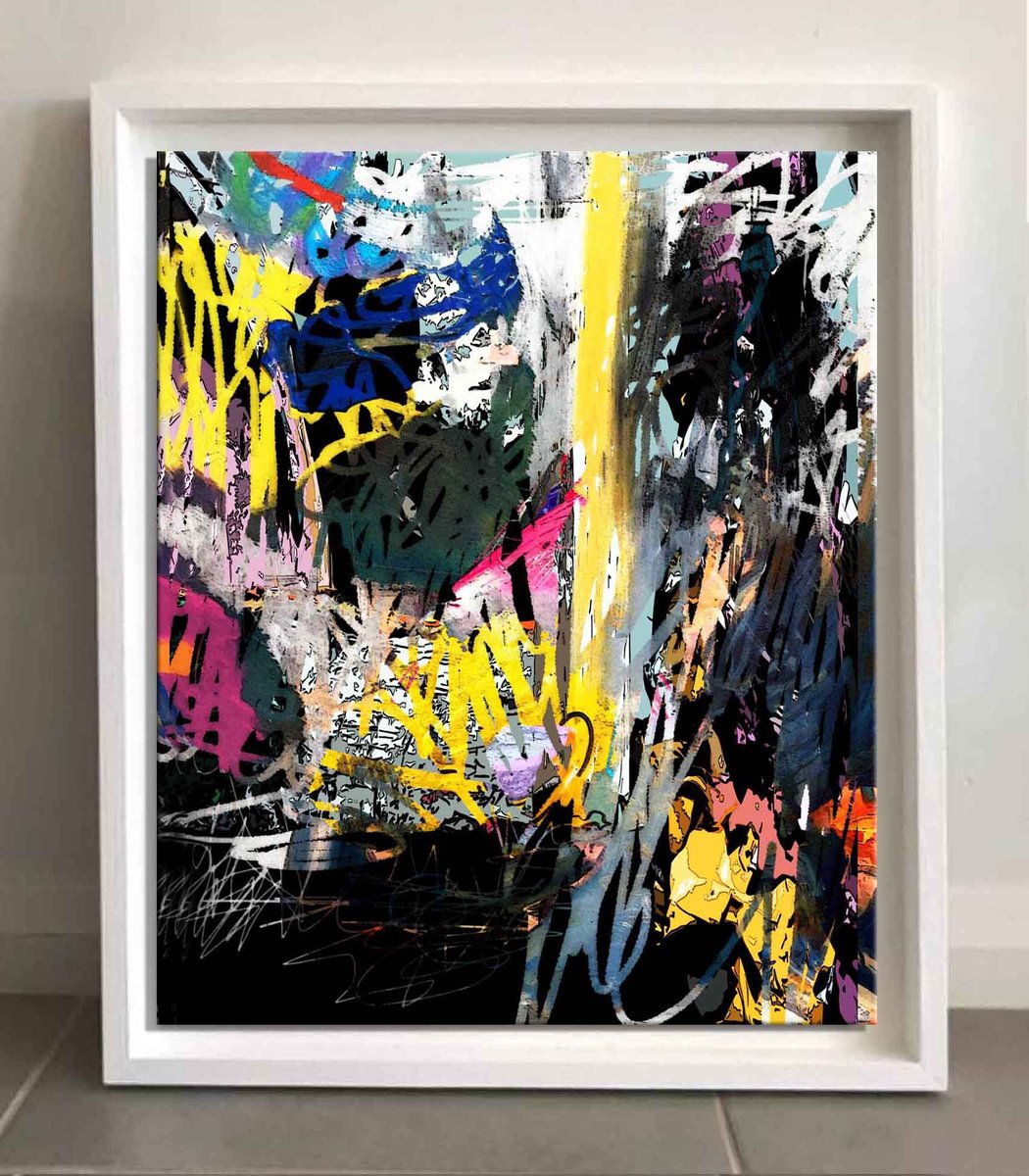 Abstract Giclee Print By Mir-Jan, 19 X 24", Abstract 203, Original Artwork