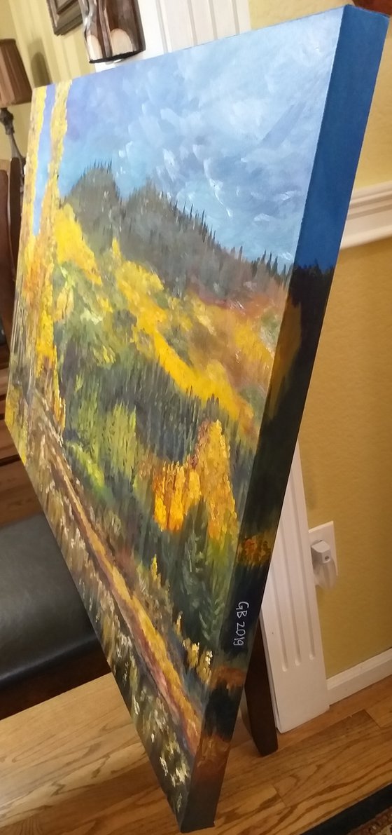 Autumn in Colorado, Kenosha pass oil painting