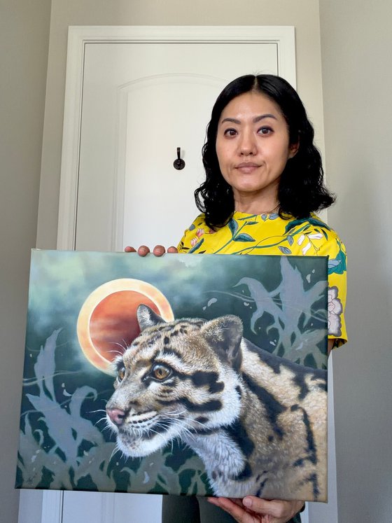 Beneath the Eclipse - Clouded Leopard