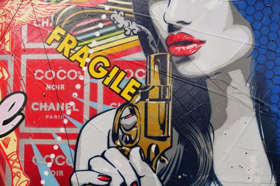 Genuine Assassin 160cm x 100cm Textured Urban Pop Art