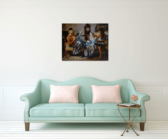 The Blue and White Shawl