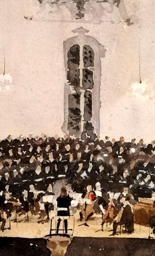 The Cathedral Choir and Orchestra by Vladislav Urzhenko