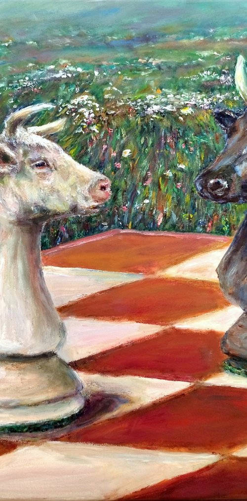 Cow Chess by Jura Kuba Art