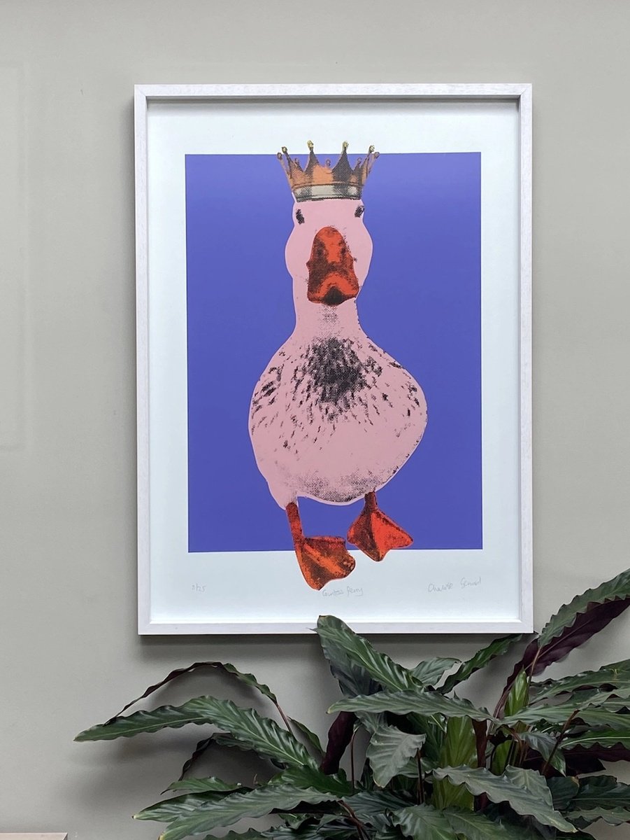 Urban And Pop Animal Print By Charlotte Gerrard, 20 X 28, Countess Perry, Original Artwork