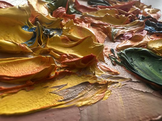 Sunflowers Deep impasto