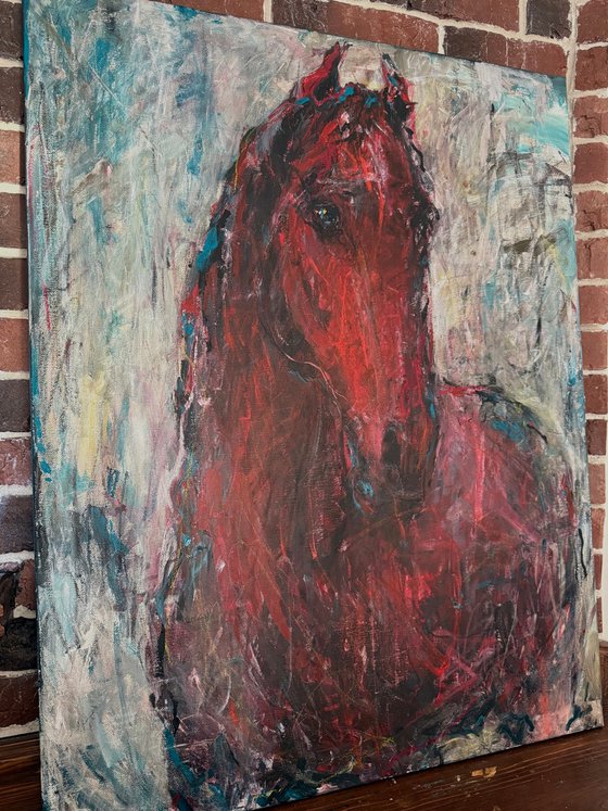 Red horse