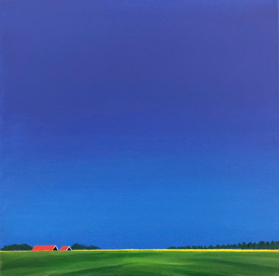 Red Roofs, Blue Sky, Green Fields (3)