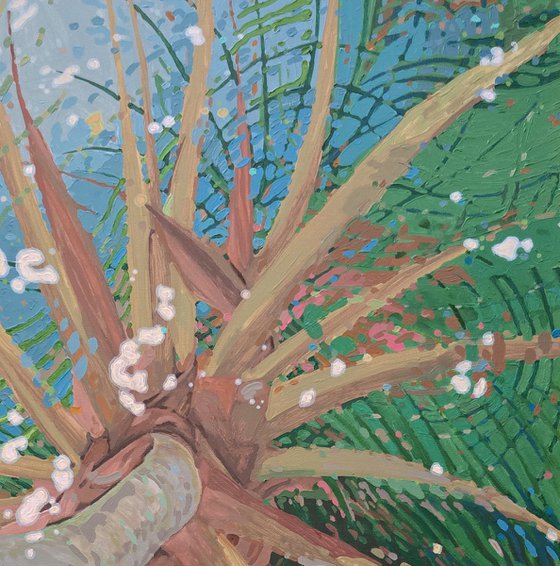 Palm Reflections- Calm Lake