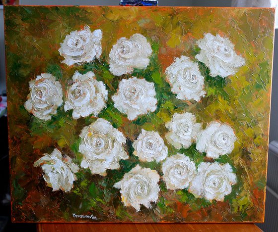 Wild White Roses