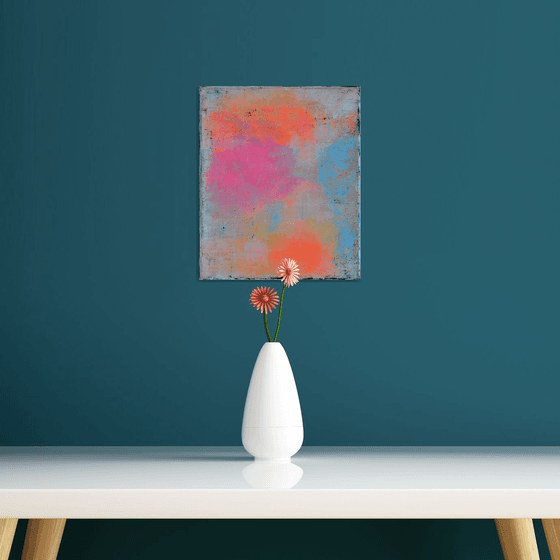 Some Orange on the Wall - Modern abstract Gift Idea