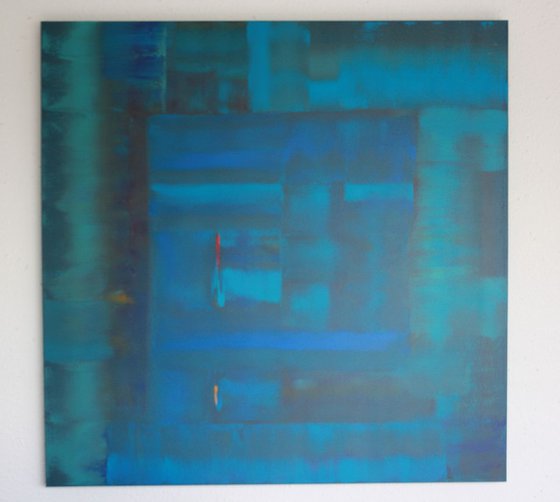 The Blue Teal Abstract