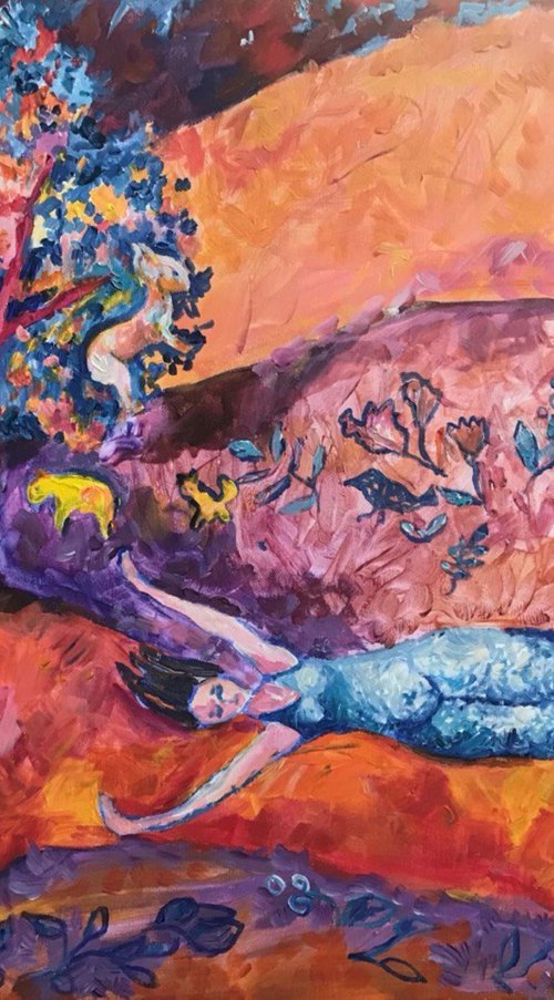 Lying in the grass by Tetiana Pchelnykova