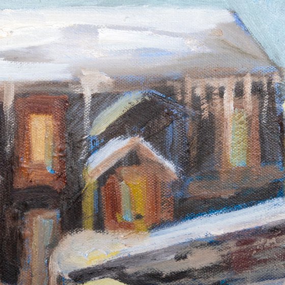 Winter Home in the Snow