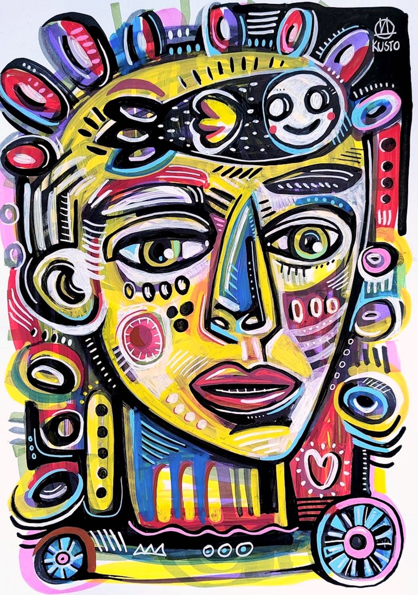 Impressionistic Ink Drawing , Experience By Daria Kusto, 8 X 12, Artwork For Sale On Artfinder