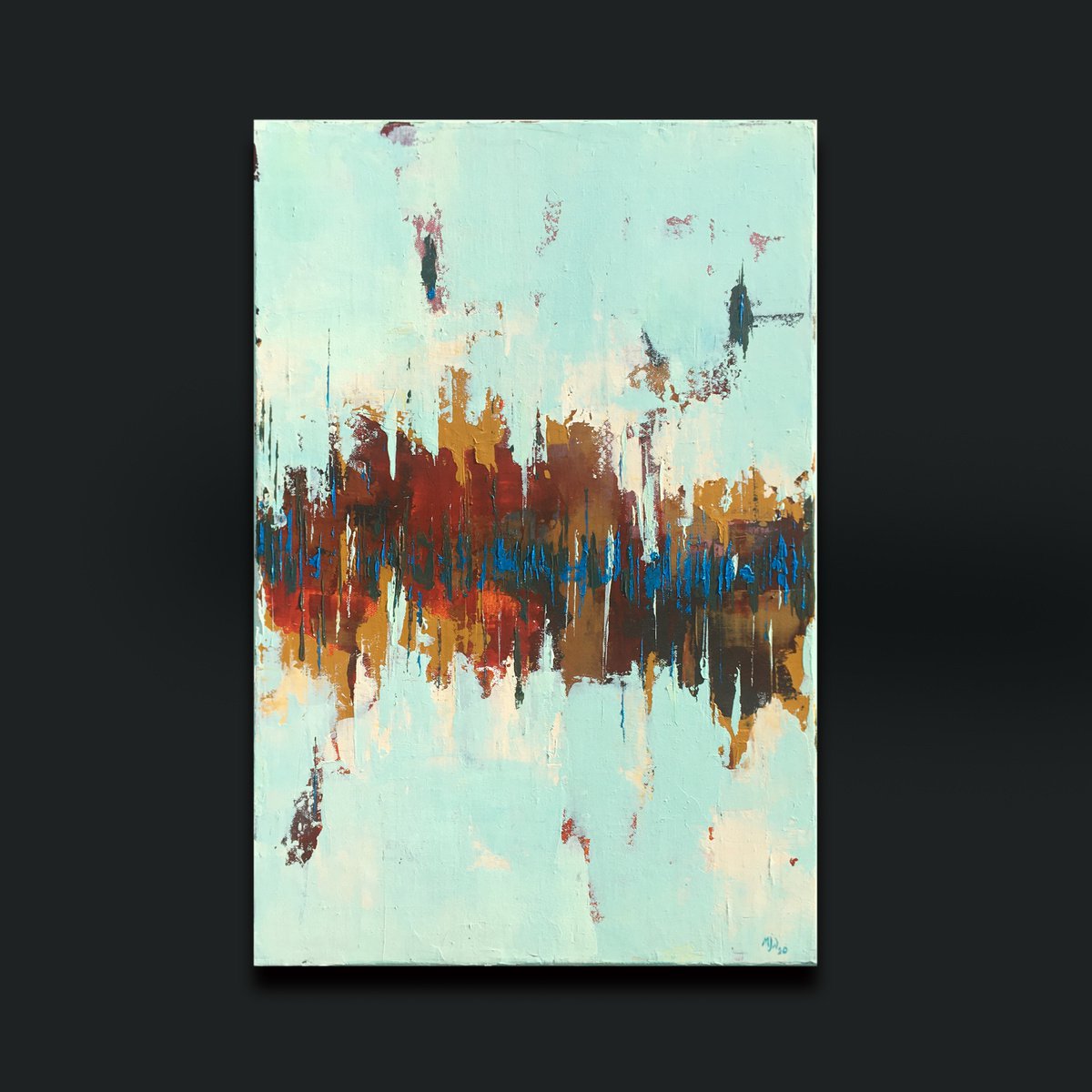 Horizontal Tear P2 - Abstract Painting by Matthew Withey