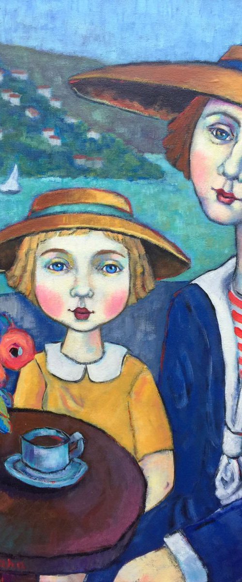 "Mère et Fille, Par la Mer" by Holly Wojahn