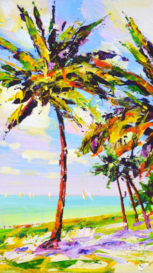 Beach. Ocean.Palms. by Iryna Kastsova