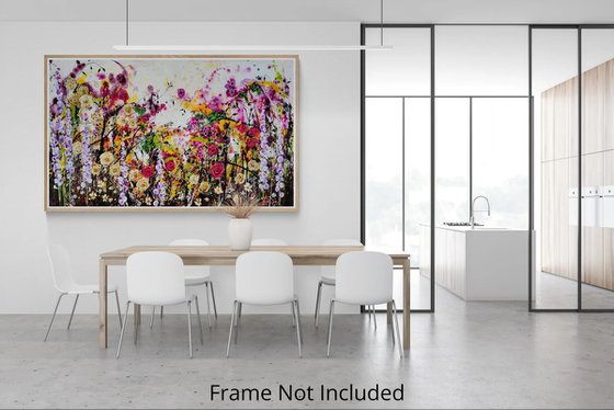 Roseberry Fields Abstract Floral Landscape