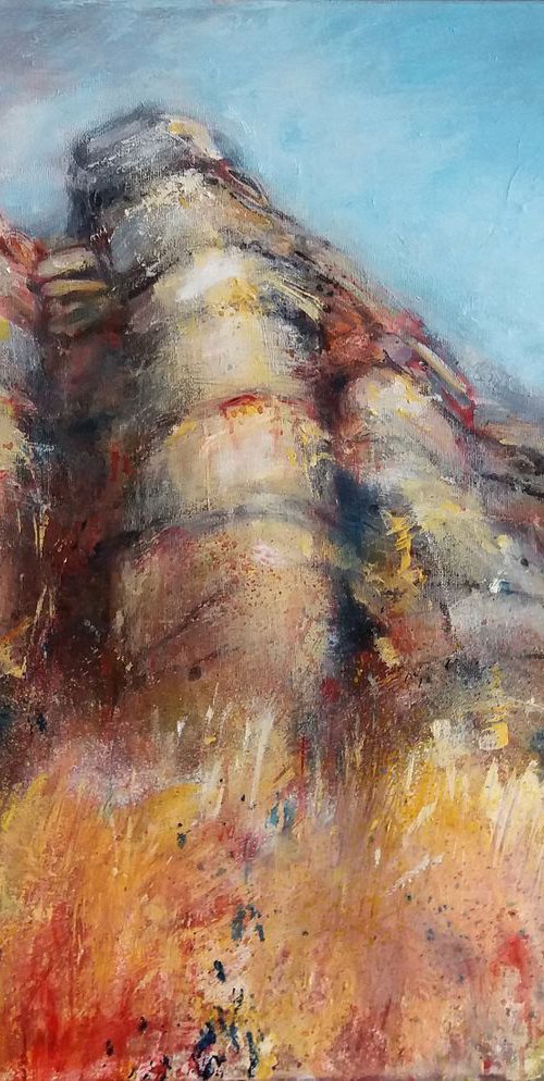 Stanage Edge, Autumn tints by Jean  Luce