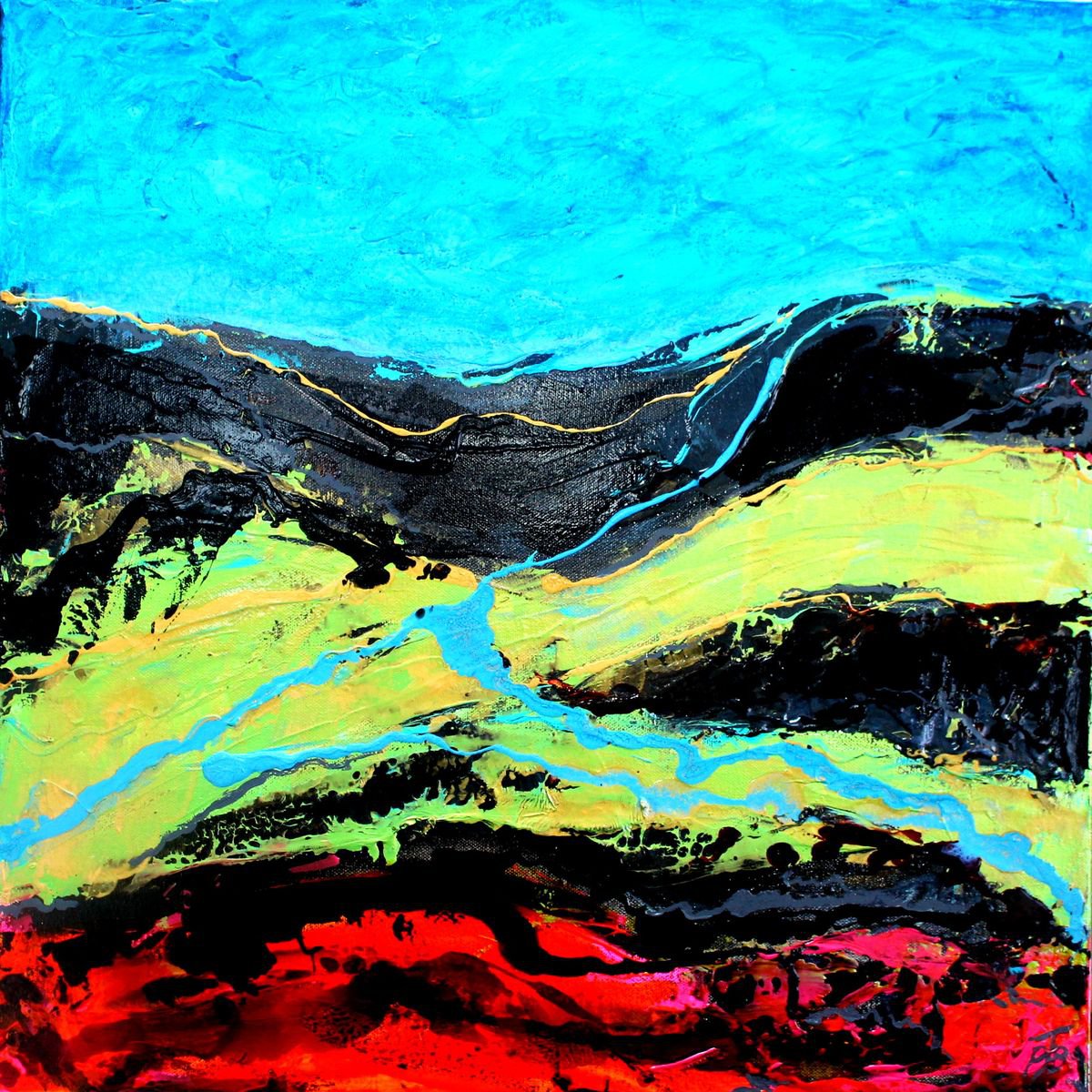 Spanish Landscape I By Paul J Best, 24 X 24, Artwork For Sale On Artfinder