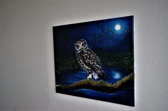 Moonlit Watch  51cm x 61cm